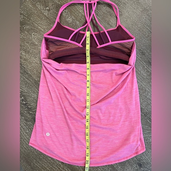 lululemon athletica Lighten Up Tank - Heathered Pink - Picture 5 of 9